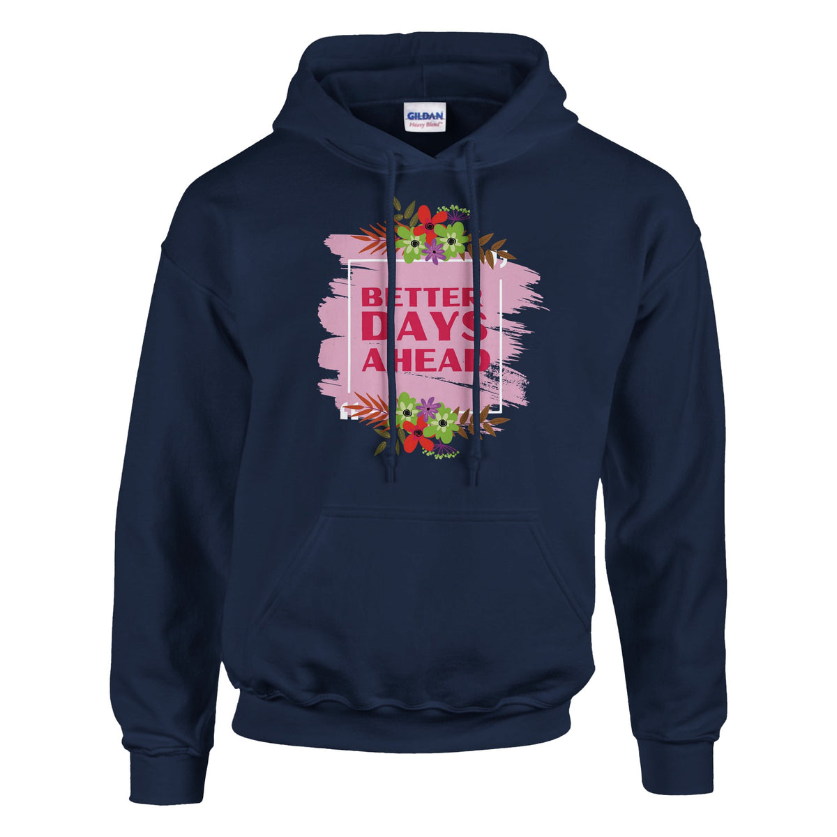 Hope Blooms - Better Days Ahead Hoodie - Navy - Pullover Hoodies