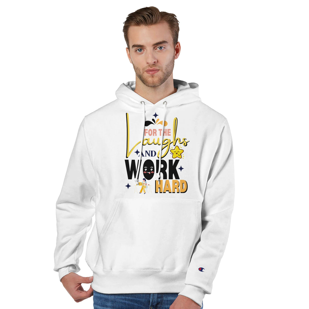 For the Laughs and Hard Work - A Tribute to Colleagues - White - Hoodies