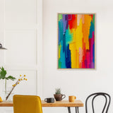 Gift Color Burst – Framed Canvas for Art Lovers - Wood frame - Canvas