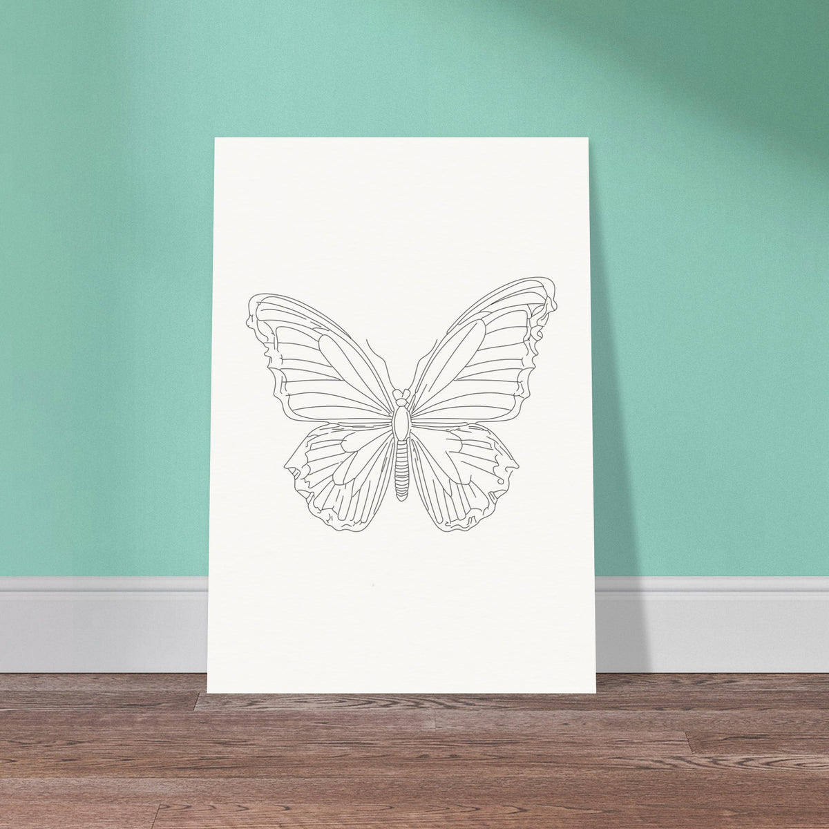 Ethereal Flight - Butterfly Silhouette - 70x100 cm 28x40″ - Posters