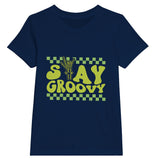 Retro Revival - Embrace the 'Groovy' Vibe - Navy - Print Material