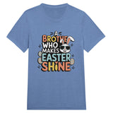 Easter Glow with the Best Brother Ever! - Blue Triblend - T-Shirt