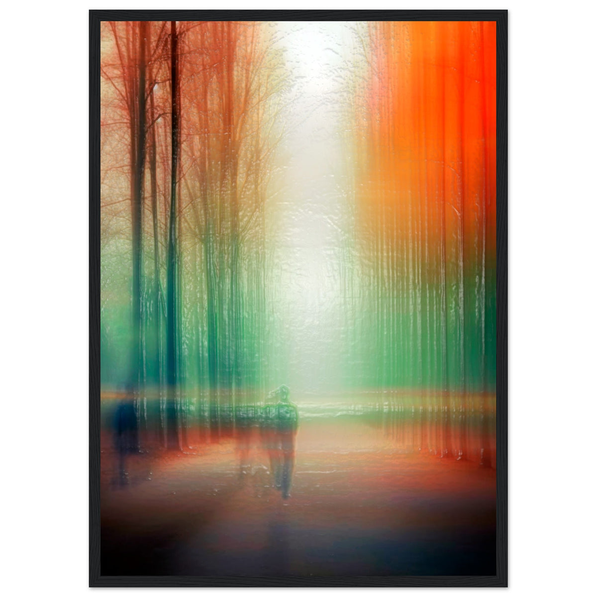 Twilight Walk Through Dreamscape - 50x70 cm 20x28″ Black frame - Wooden Framed Posters