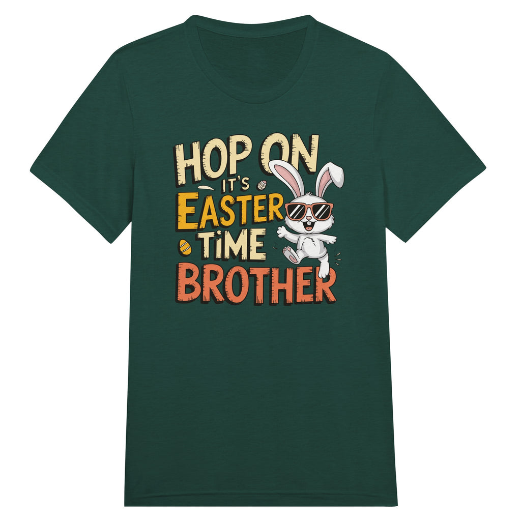 Hop On, Brother! Easter Time is Here! - Emerald Triblend - T-Shirt