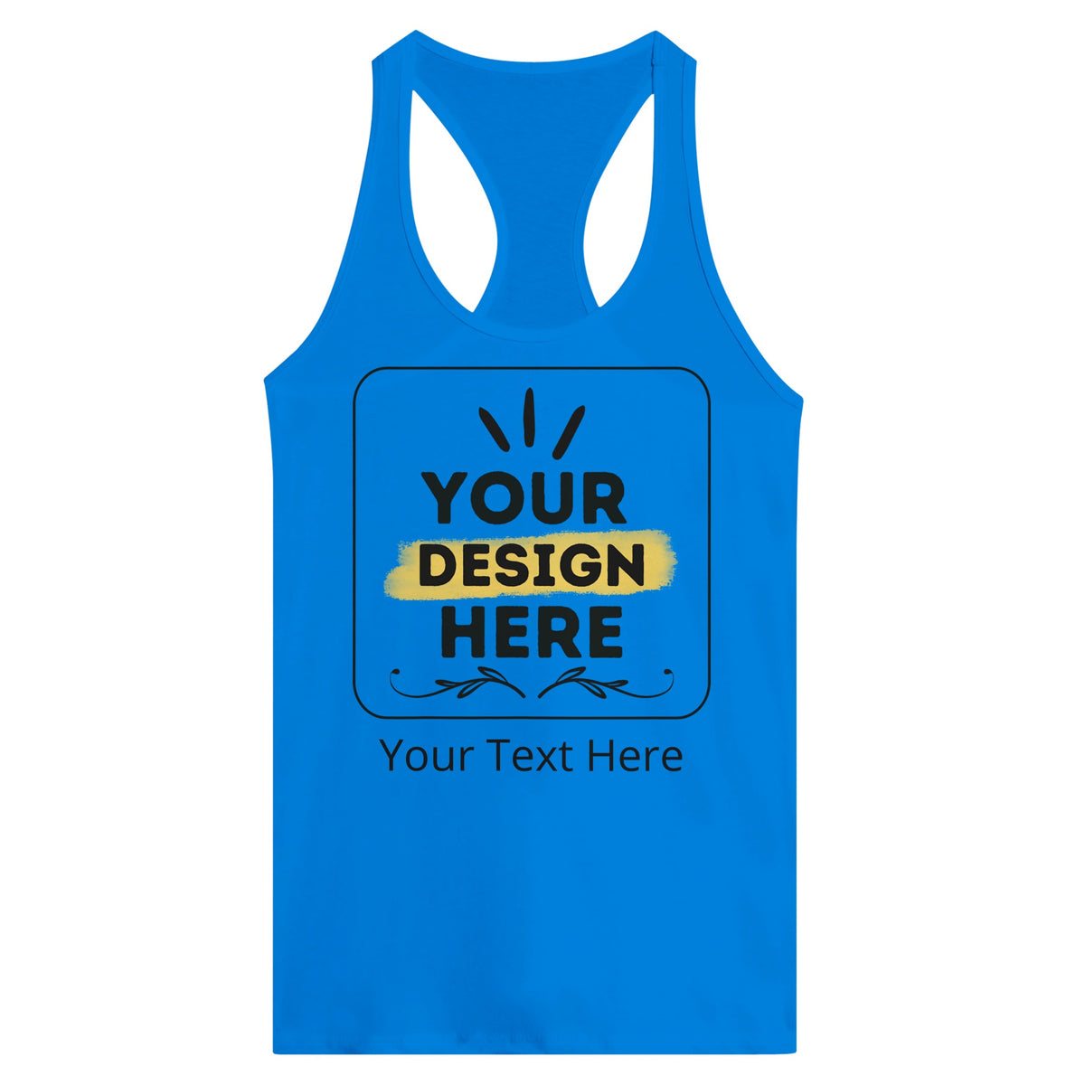 Confidence Unleashed - High-Quality Customizable Racerback Tank - Royal - Tank Tops