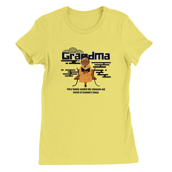Grandma’s Story time Tee – Bella + Canvas Gift - Yellow - T-Shirt