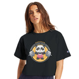 Strength in Cuteness - Panda Power for Gym Lovers - Black - T-Shirts