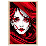 Red Passion - Art That Speaks - 28x43 cm XL (11x17″) Wood frame - Framed Poster