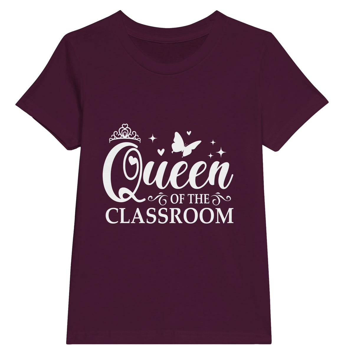 Classroom Royalty - Wear Your Crown Proudly! - Maroon - Kids' T-shirts