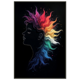 Rainbow Muse - A Symphony of Inner Colors - - Metal Framed Posters