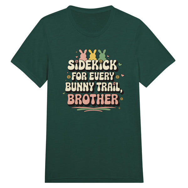 Gift for Brother – Bunny Trail Crewneck Tee - Emerald Triblend - T-Shirt
