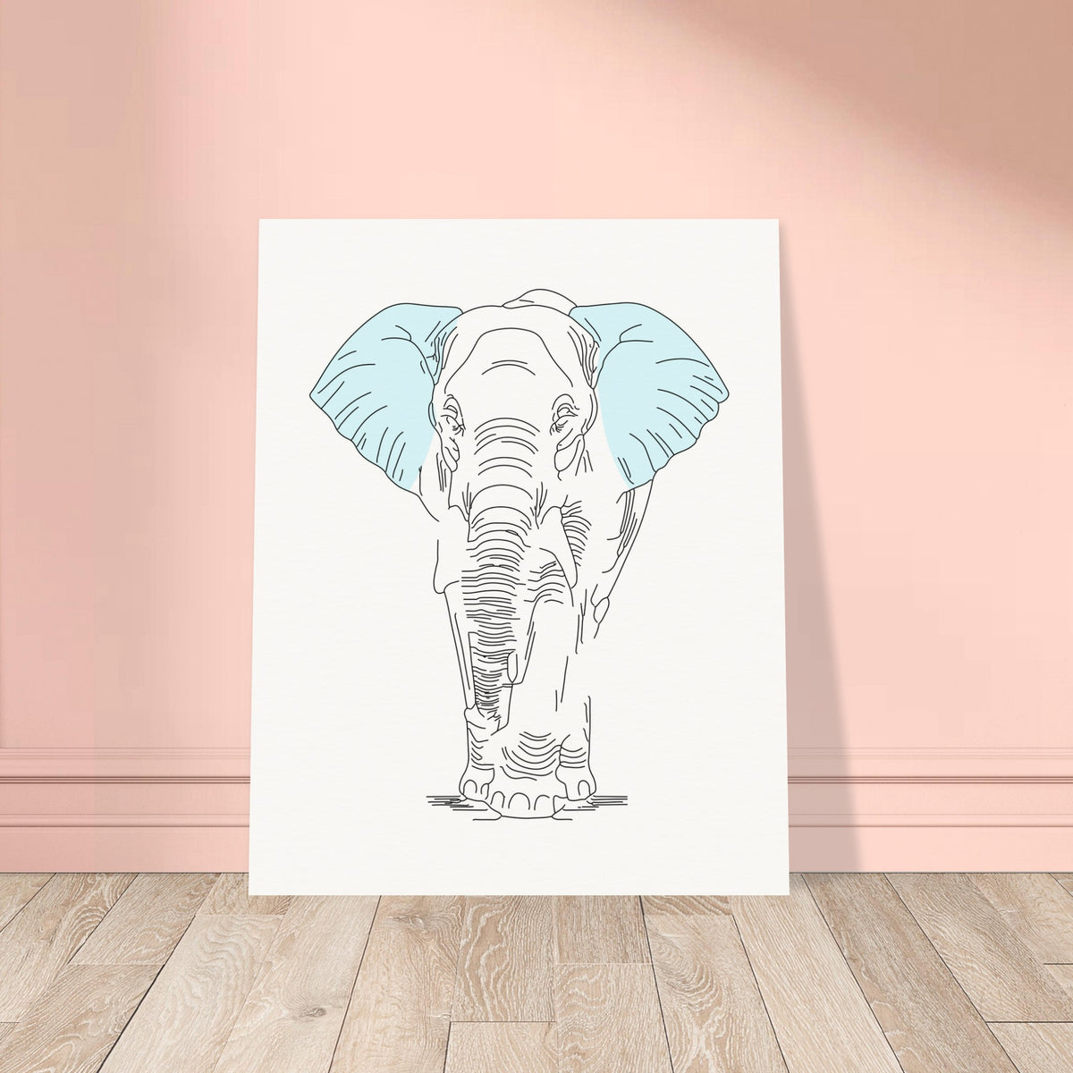 Gentle Giant - Minimalist Elephant Art - - Posters