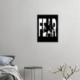 Embrace Fear - Bold Horror Art - - Wooden Framed Posters