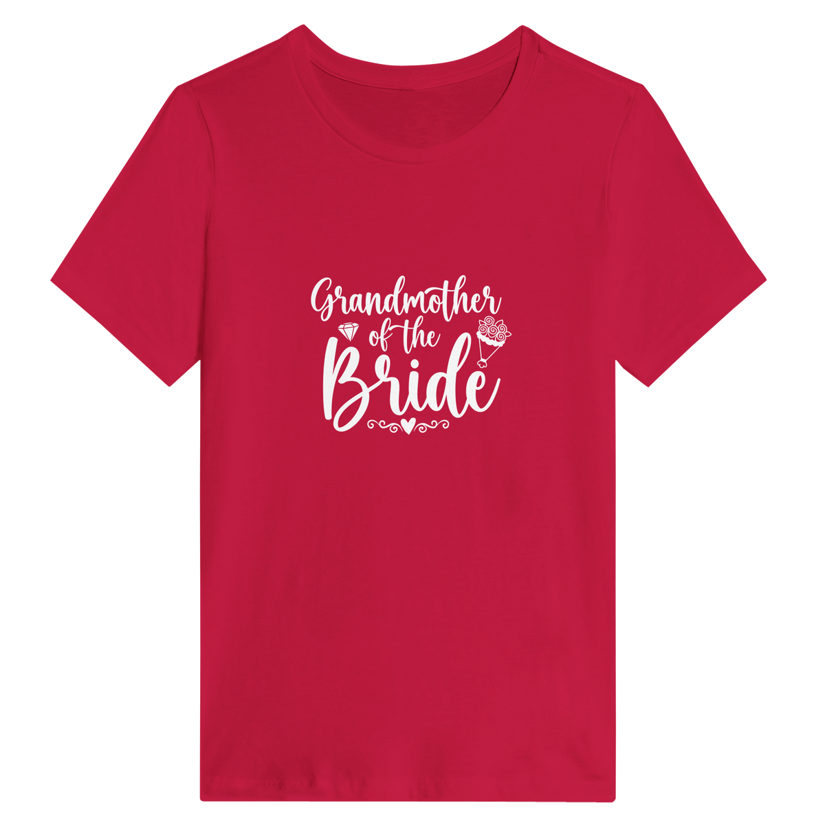 Guardian of Tradition - Celebrate with 'Grand Mother of Bride - Red - T-Shirt