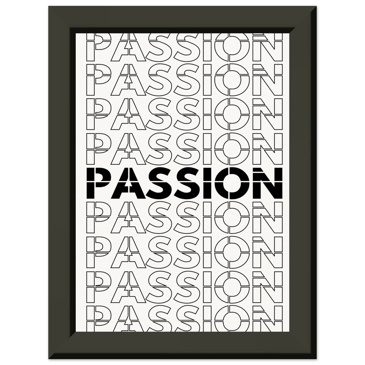 Passionate Repetition - Art That Inspires - 13x18 cm 5x7″ - Metal Framed Posters