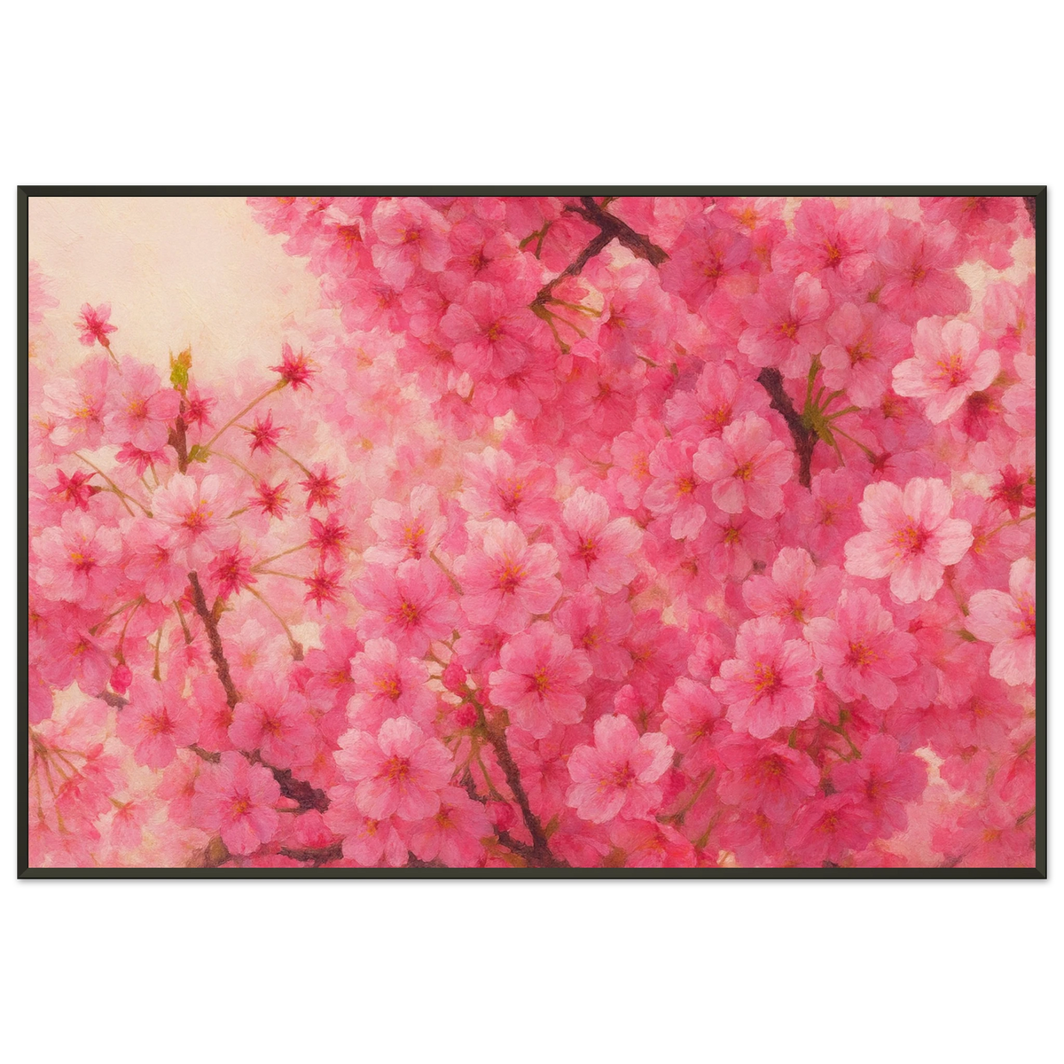 Cherry Blossom Metal Framed Poster – A Gift of Serenity - - Metal Framed Posters