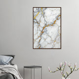 Gilded Marble - Luxury Texture Framed Poster - 60x90 cm 24x36″ Dark wood frame - Wooden Framed Posters