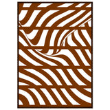 Flowing Lines - Contemporary Wall Art - 70x100 cm 28x40″ Dark wood frame - Wooden Framed Posters