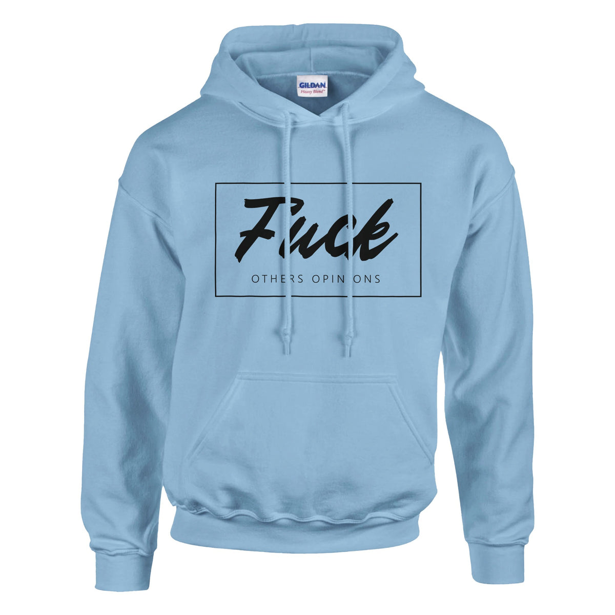 Fearless Comfort - No Fucks Given Hoodie - Light Blue - Sweatshirts