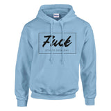 Fearless Comfort - No Fucks Given Hoodie - Light Blue - Sweatshirts