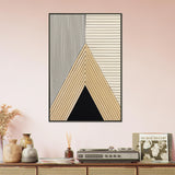 Abstract Lines Metal Frame Poster – Perfect Gift of Style - - Metal Framed Posters