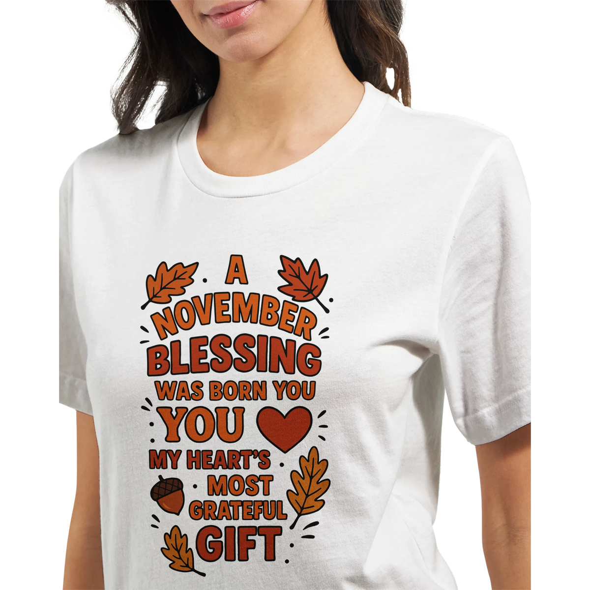 Birthday Month Queen Tee for Her – Celebrate Her Month - November - Crewneck T-shirts