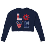 American Love - Stars and Stripes - Navy - Crop Tops