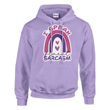 Fluent in Sarcasm - Heavyweight Cotton Hoodie - Orchid - Sweatshirts