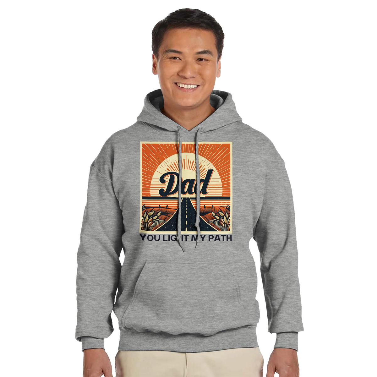 Sunset Serenity - For the Dad Who Inspires - Ash - Hoodies