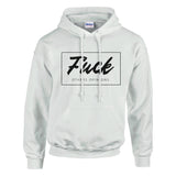 Fearless Comfort - No Fucks Given Hoodie - White - Sweatshirts