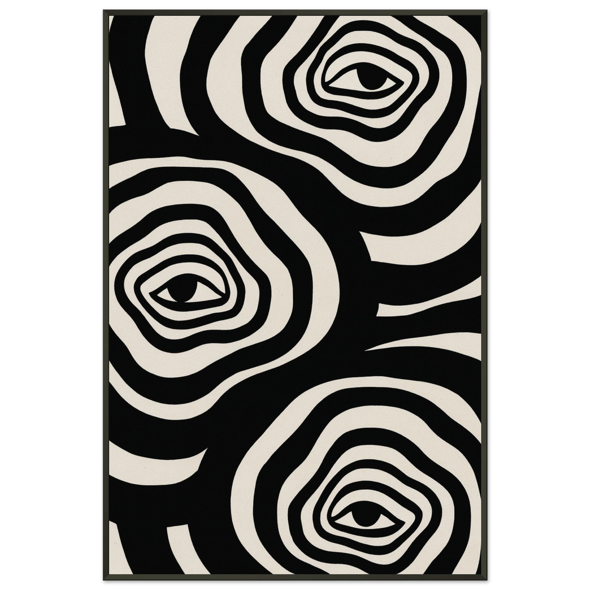 Depth of Perception – Abstract Eyes Metal Poster Gift - Default Title - Metal Framed Posters