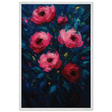 Romantic Floral Wooden Framed Poster – Gift of Memory - - Wooden Framed Posters