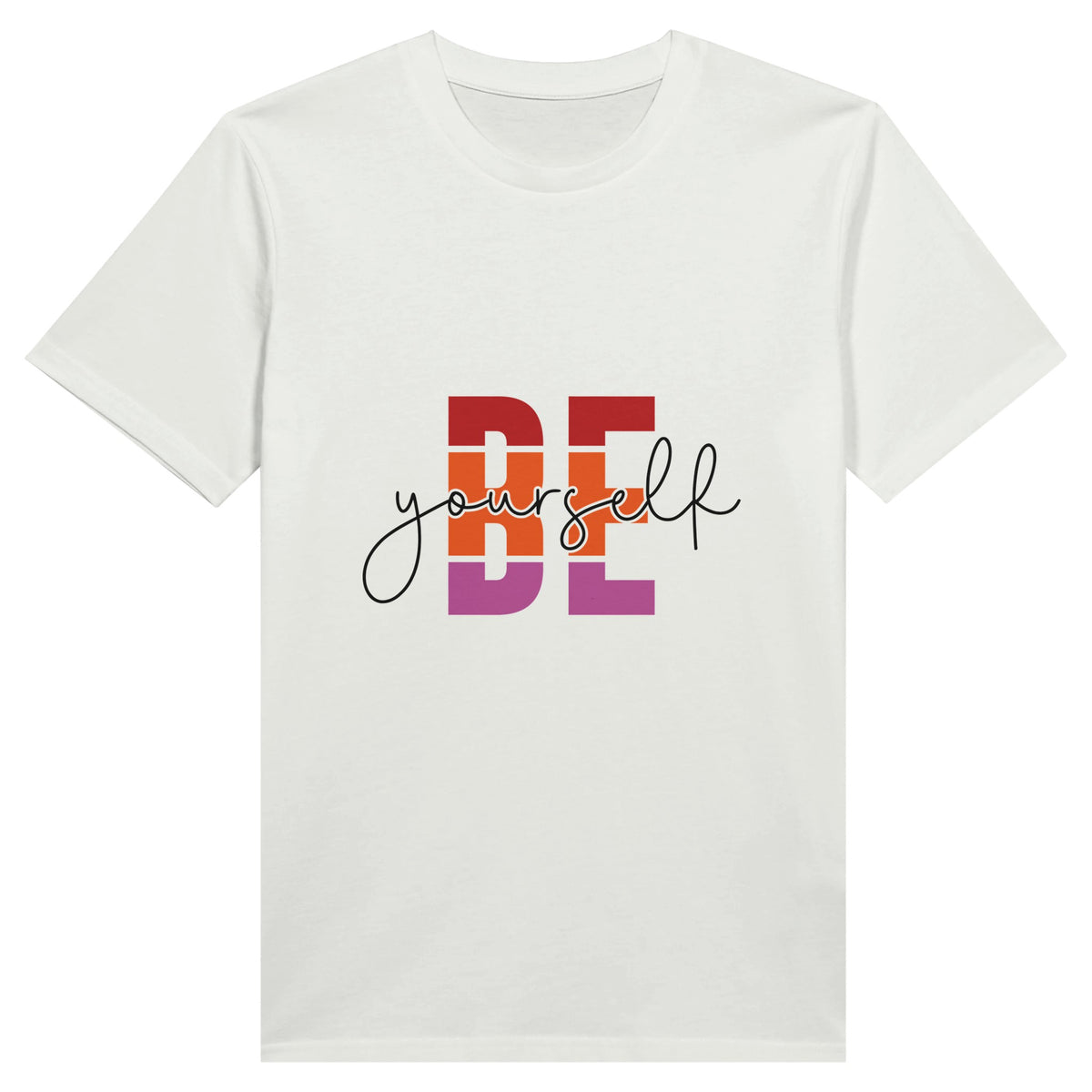 BE yourself - Embrace Individuality in Style - White - Crewneck T.shirts