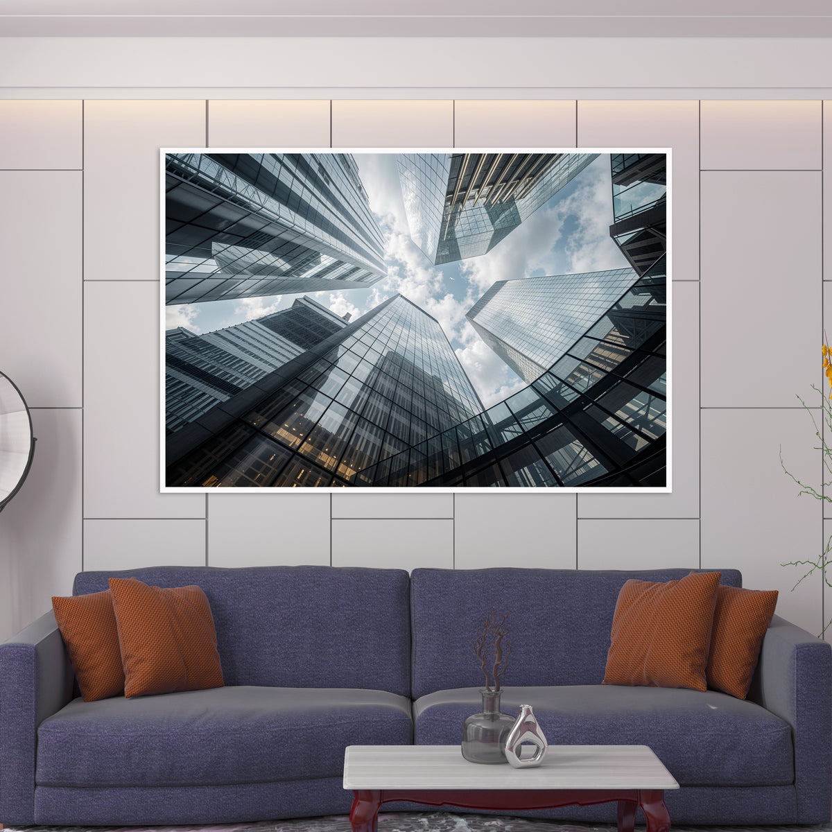 Cityscape of Endless Heights - 24x36 - Framed Posters