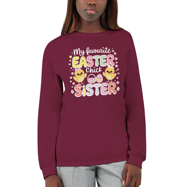 Easter Fun with My Sister – Cute Chick Shirt - - Long Sleeves T-shirts