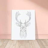 Graceful Stag - Minimalist Canvas Art - - Canvas Prints