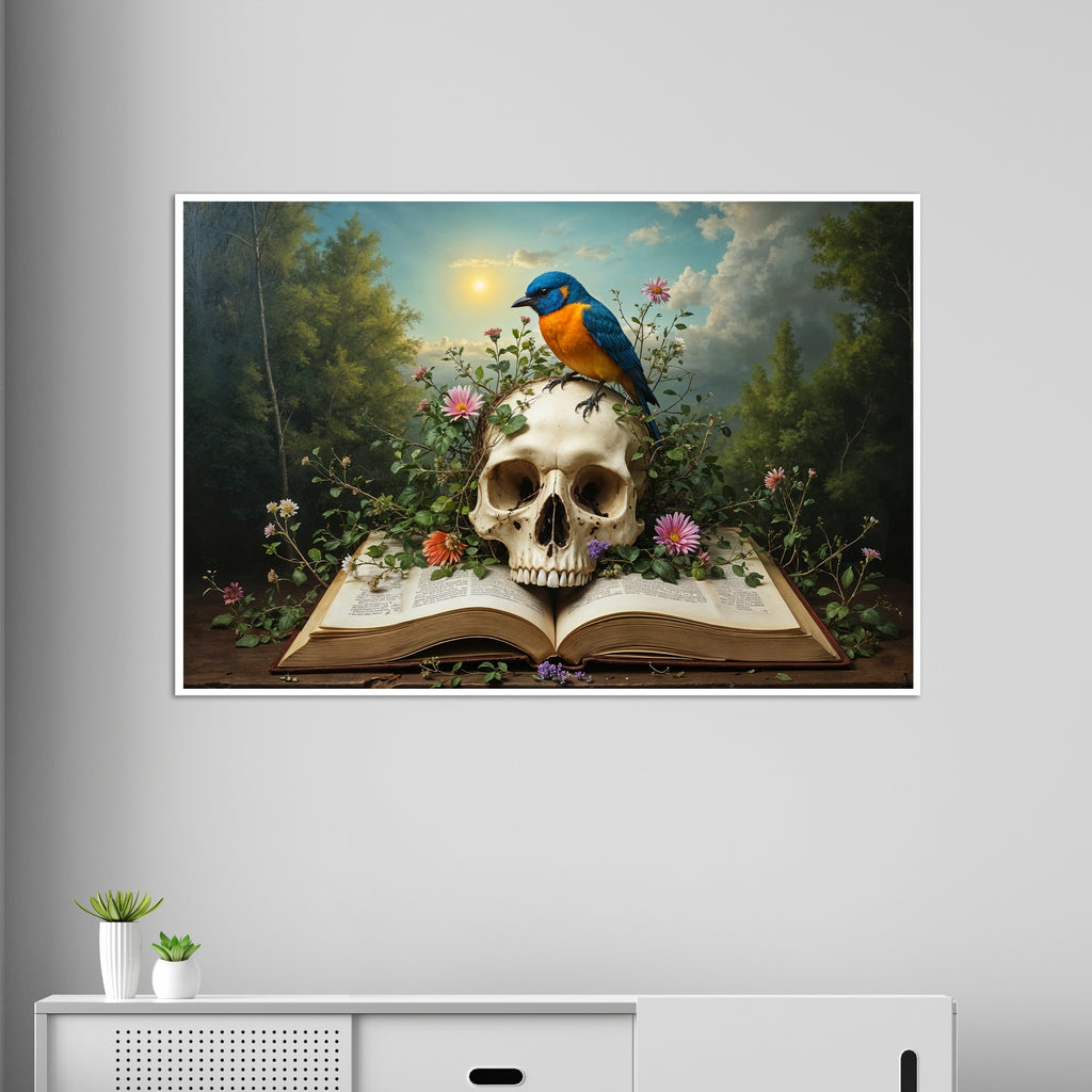 Skull, Songbird, and Secrets - 24x36 - Framed Posters