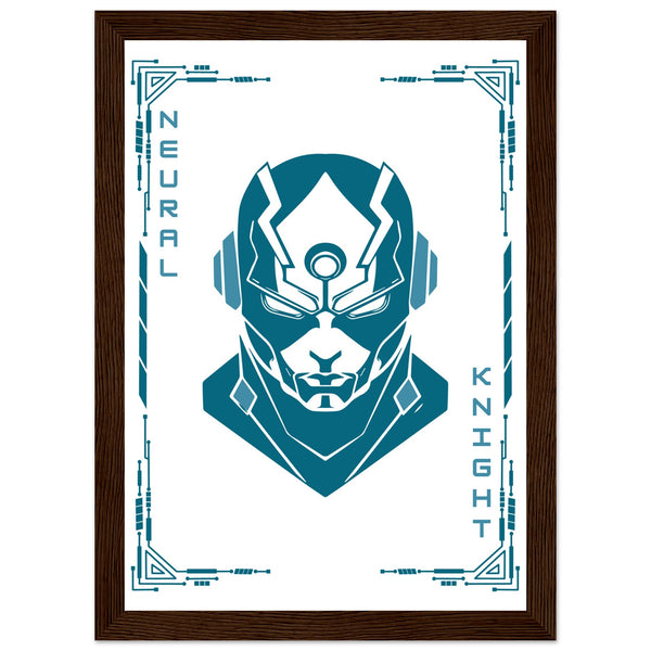 Transform Your Space - "Proton, Neural, Quantum Knights" Poster Set - - Wooden Framed Posters