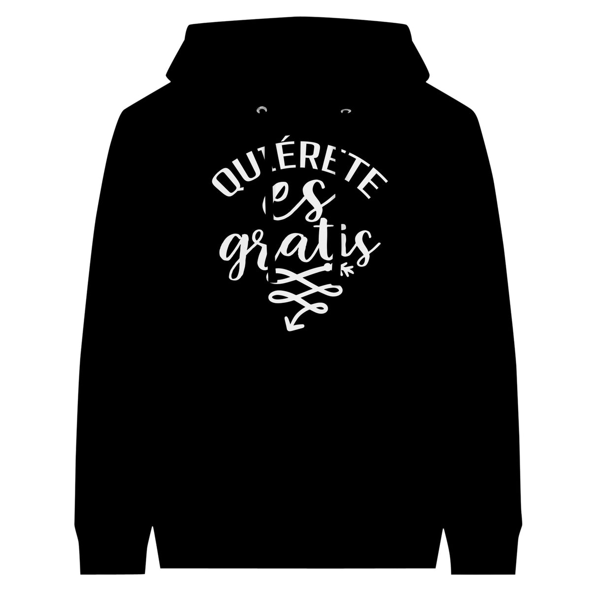 Blooms of Self-Love - Quierete Floral Hoodie - Black - Hoodies