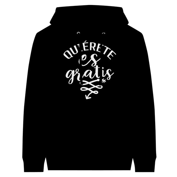 Blooms of Self-Love - Quierete Floral Hoodie - Black - Hoodies