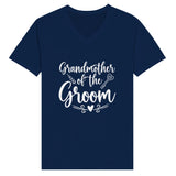 Grandmother's Pride - Wedding Day Apparel -V-Neck T-shirt - Navy - T-shirts