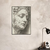 Beauty in Decay – Sculpture Metal Framed Poster Gift - - Metal Framed Posters