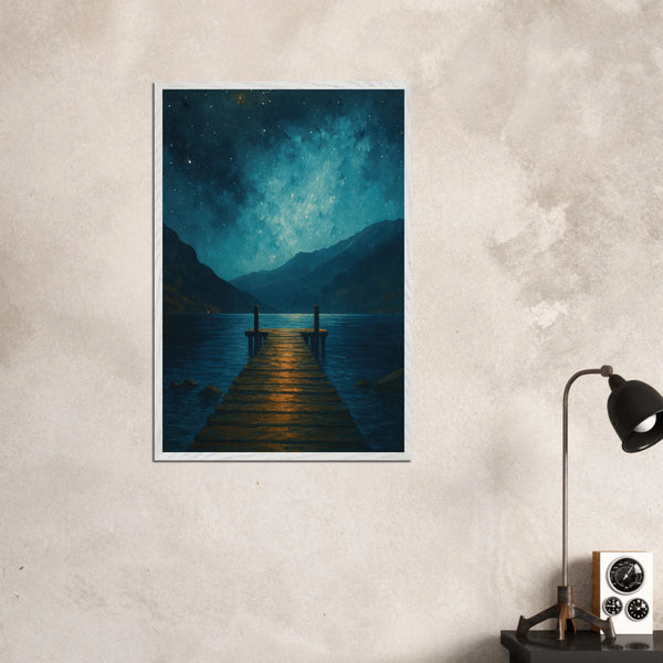 Whispers of the Night – Wooden Framed Poster Gift - - Wooden Framed Posters