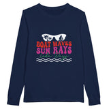 Sail Away - BOAT WAVES, SUN RAYS Adventure - Navy - Sweatshirt