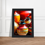 Heritage Hues - Framed Art Masterpiece - - Wooden Framed Posters