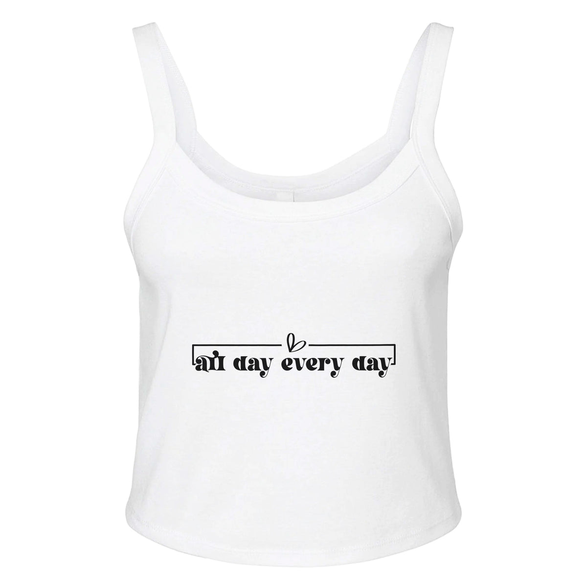 All Day Every Day - Your Go-To Essential - solid wht blend - Tank Tops