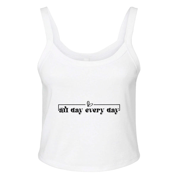 All Day Every Day - Your Go-To Essential - solid wht blend - Tank Tops