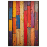 Worn Woods, Wild Hues - Metal Framed Poster - - Metal Framed Posters