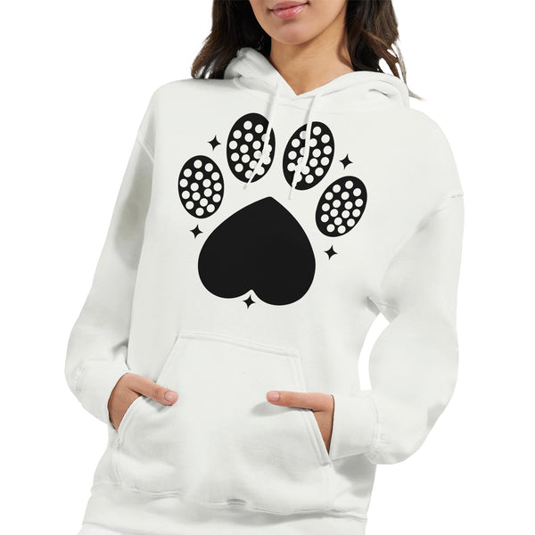 Tread Lightly - Dog Paw Print Hoodie for Animal Lovers - - Hoodies