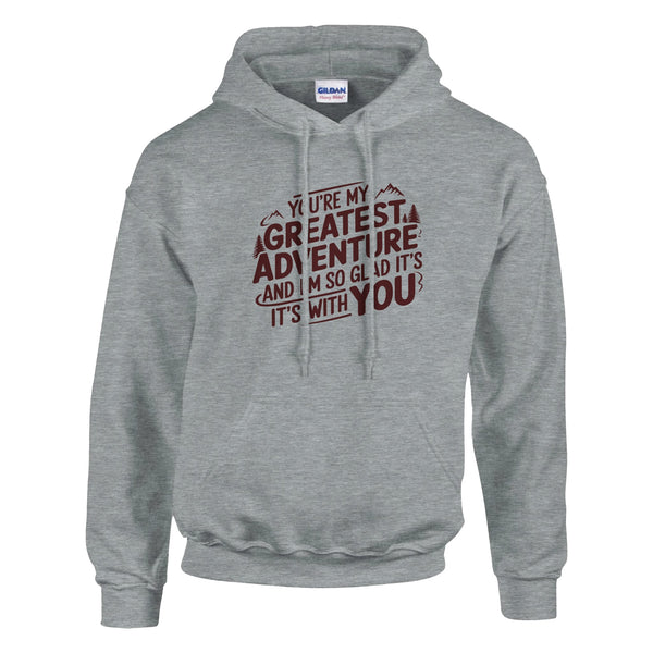 Gildan's "Greatest Adventure" Hoodie – A Perfect Gift for Your Husband - Sport Grey - Hoodies